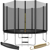 Sekey Trampolin Ø 366 cm für Garten – TÜV/GS-zertifiziertes Outdoor Trampolin mit Sicherheitsnetz, W-Beinen & Leiter – wetterfest & kindersicher, bis 150 kg belastbar